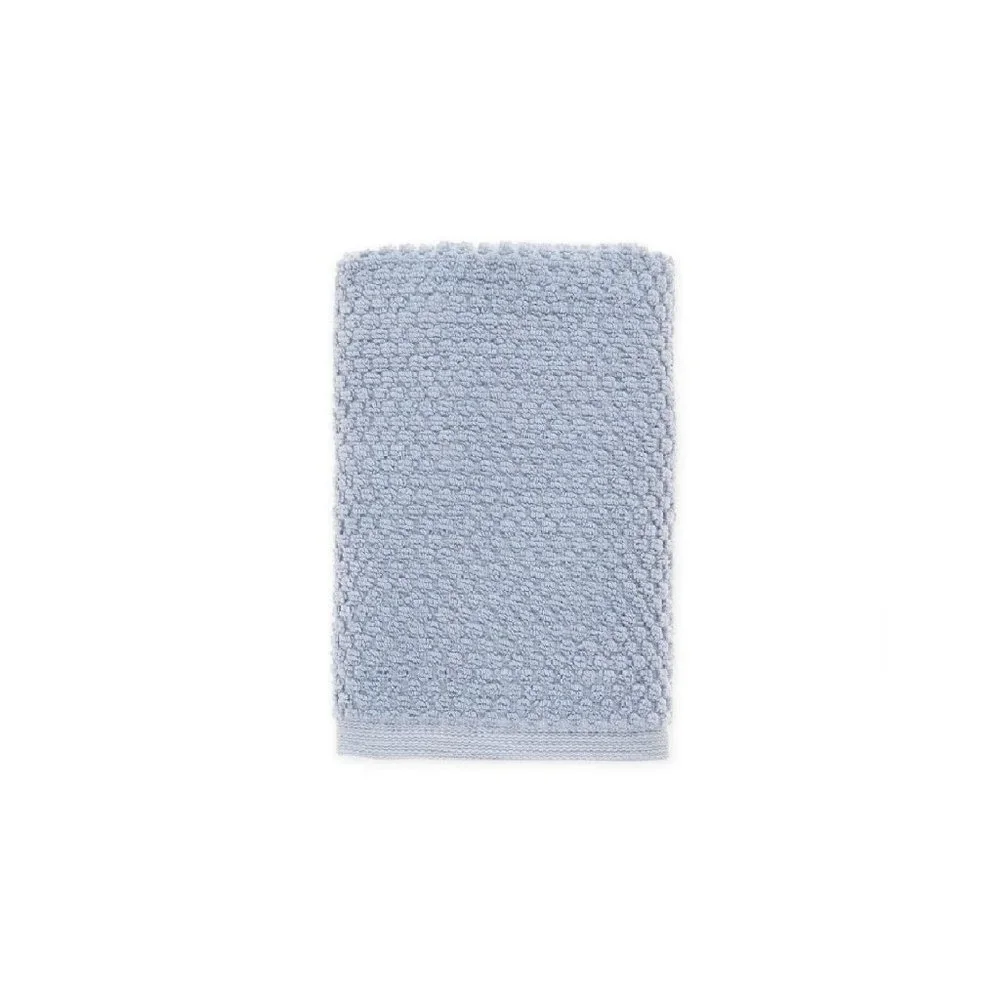 Wild Sage Savannah Quick Dry 90% Cotton HAND TOWELS = 2 Blue Fog + 1 White